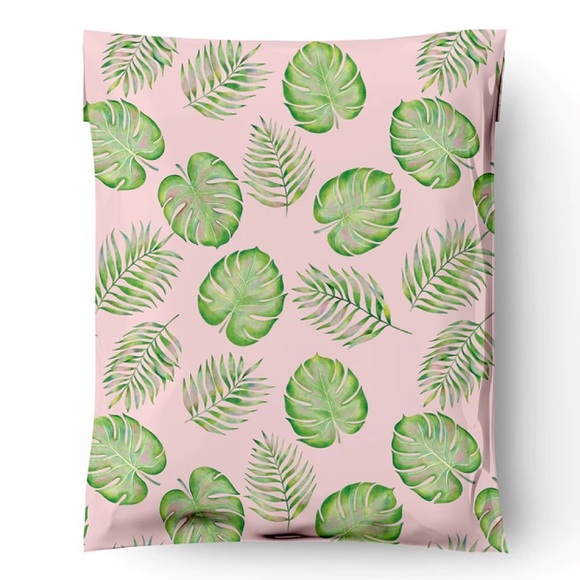 50 10X13 Poly Mailers Palm Leaves, Shipping Envelopes PRICE IS FIRM - Picture 6 of 12